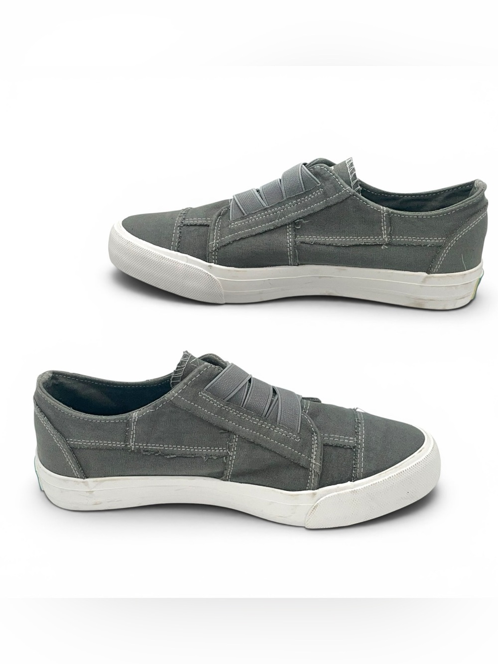 Jenn Ardor Sport Gray Canvas Slip On Sneakers Women’s Size 7 - Picture 3 of 5